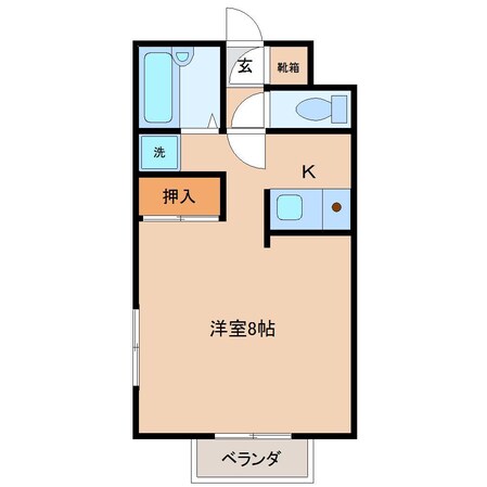 セレニティ川添 A棟の物件間取画像